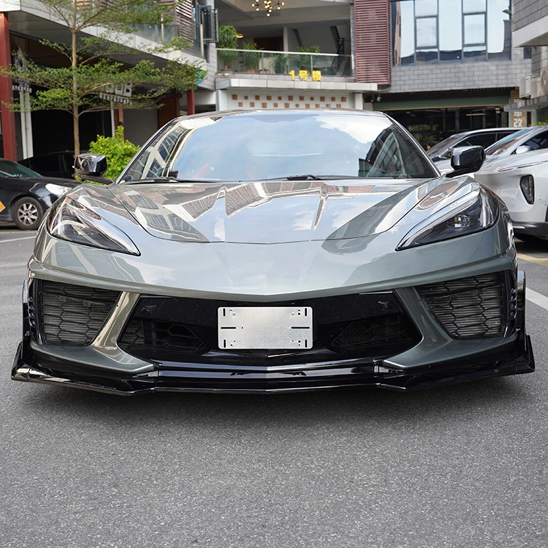 Подходит для Corvette C8 2020 2021 2022 2023 2024 высококачественный сплиттер губ на передний