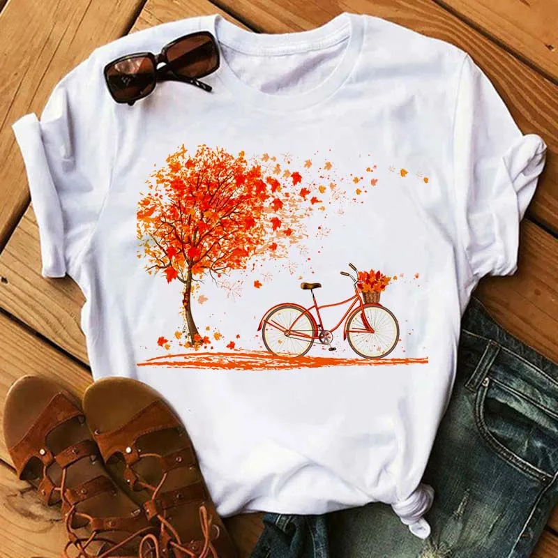 

Women T Shirt Oversized Harajuku Graphic Flower Rose Printing Short-sleeved Tops Summer OverSize Woman Tee Clothes Aesthetic