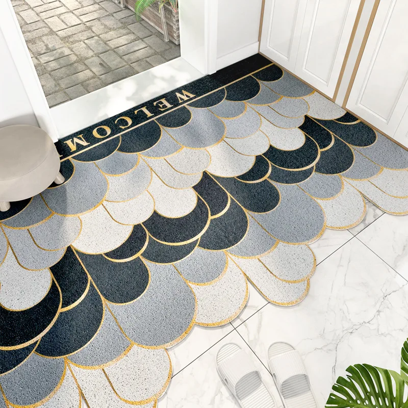 

Entrance Doormats Pvc Welcome Carpets Beautiful Scenery Rugs For Door Home Bathroom Living Room Floor Mat Stair Hallway Non-Slip