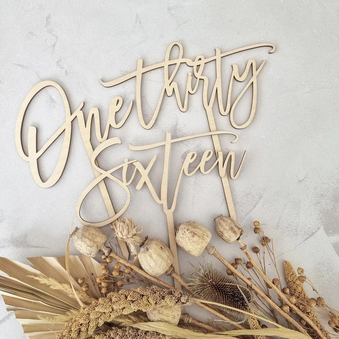 

Personalised Cake Topper | Any Age or Name | Modern Scandi Boho | Birthday Party Decor | Custom baby's name birthday present