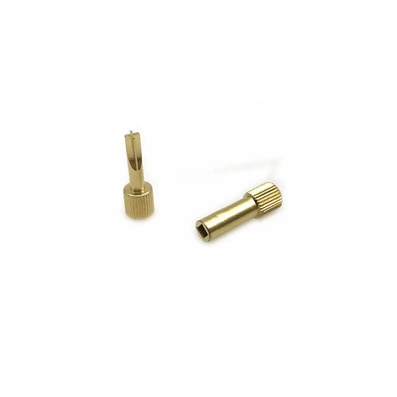 1pc Dental Screw Post Key Dental Material Dental Gold Plated Tapered Conical Screw Post Key
