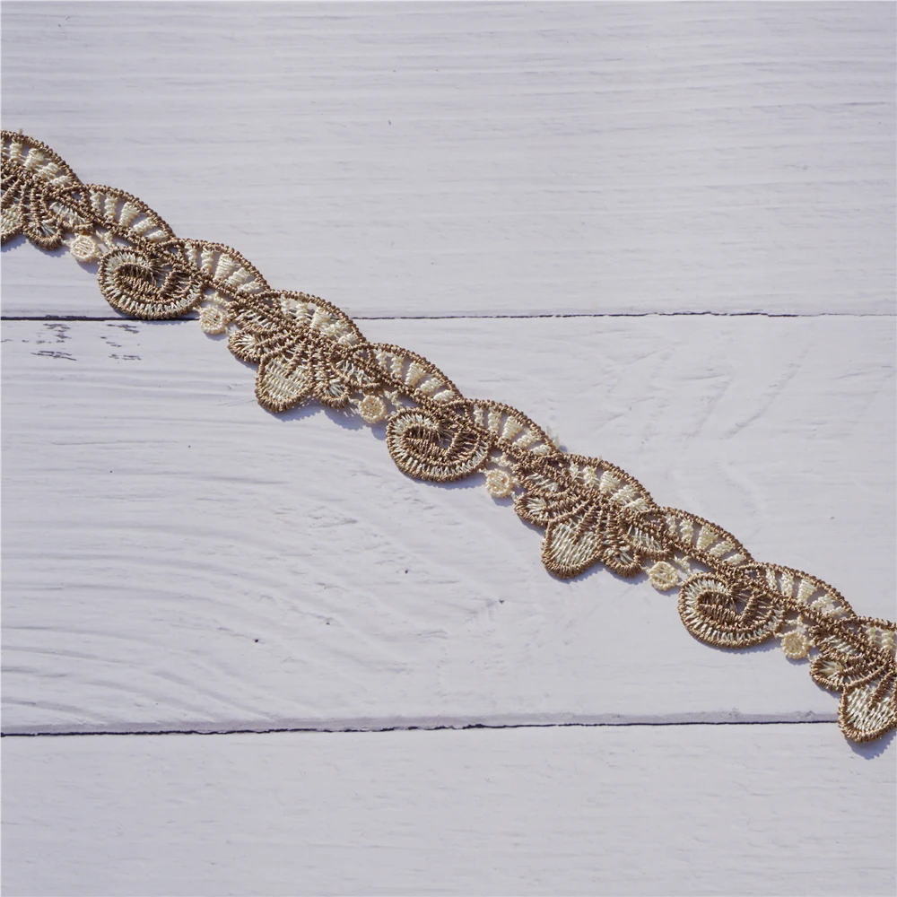 

Cusack 14 yards 2.6 cm Ribbon Lace Trim for Dress Costume Curtain Home Textile Sewing Crafts