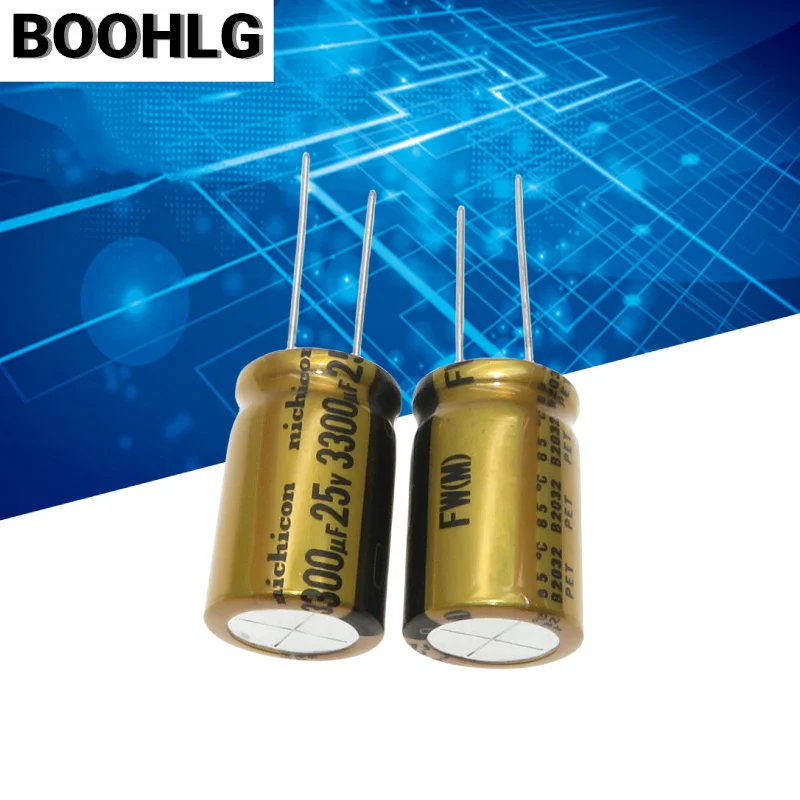 5 шт. оригинальный 3300UF 25V Japanese Nichicon конденсатор лихорадки 16X25 FW аудио фильтр