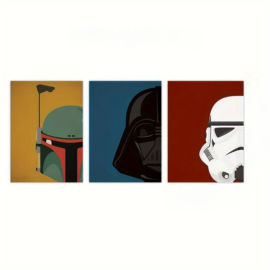 

Научная фантастика фильм Звездные войны художественные принты SW плакат на шлем Минималистичная Картина на холсте Звездные войны Подростковая комната