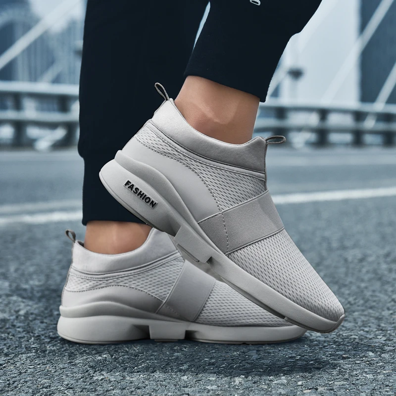 Men's Sneakers Fashion Slip-on Outdoor Lightweight Breathable Casual Running Shoes