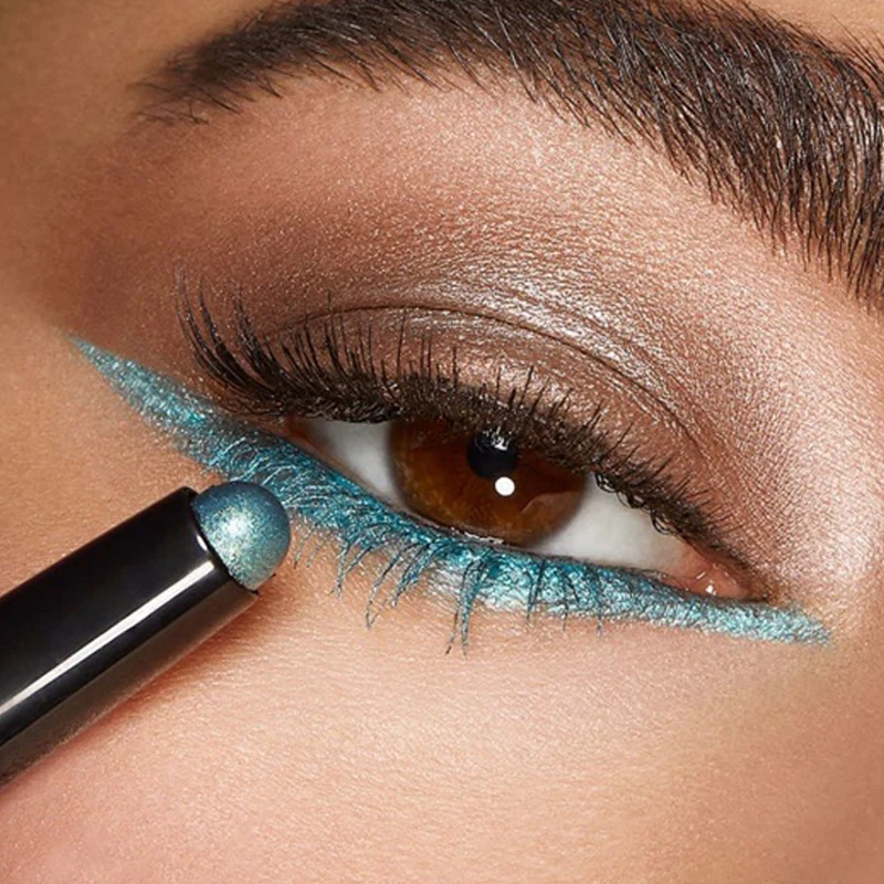 Водостойкие Перламутровые тени для век, палка, блестящие матовые нюдовые тени для век, карандаш, макияж, пигмент, косметика, синяя, белая, Золотая подводка для век, ручка