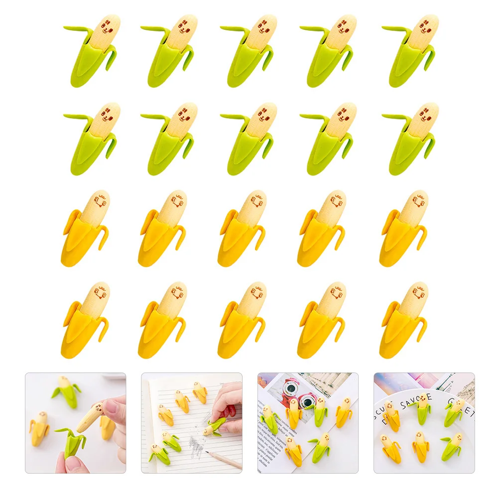 

Erasers Kids Eraserbulk Banana Mininovelty School Rubber Supplies Puzzle Classroom Fillereaster Toppers Shaped Fruit Kawaii