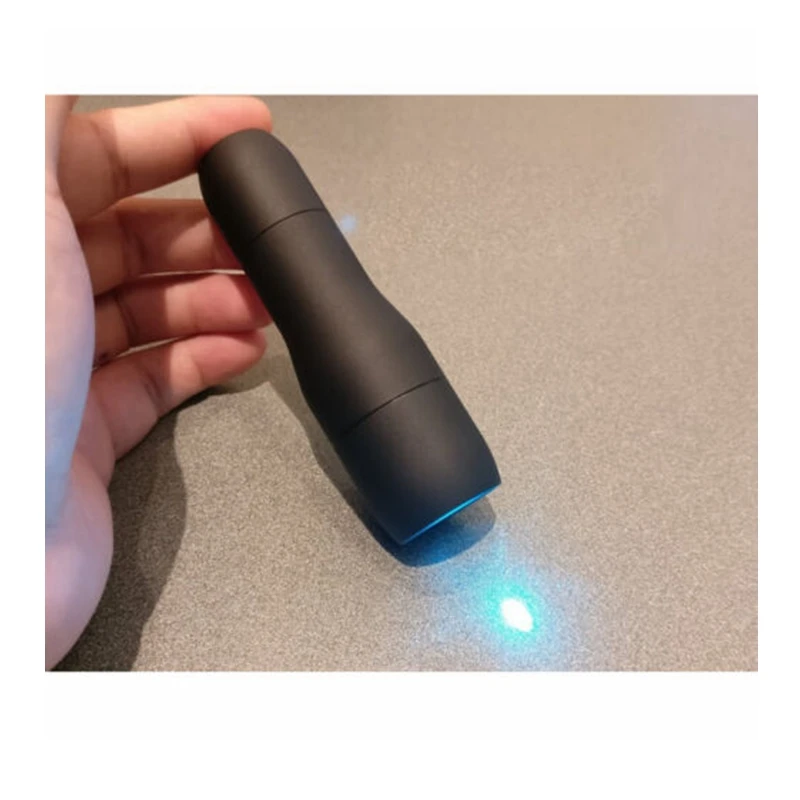 Waterproof 488nm 1mw Cyan-Blue Dot Portable Laser Pointer LED Torch Flashlight 105x32mm