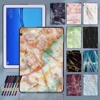for huawei mediapad m5 lite 8m5 lite 10 1m5 10 8t3 8 0 t3 10 9 6t5 10 10 1 marble pattern plastic tablet back shell case