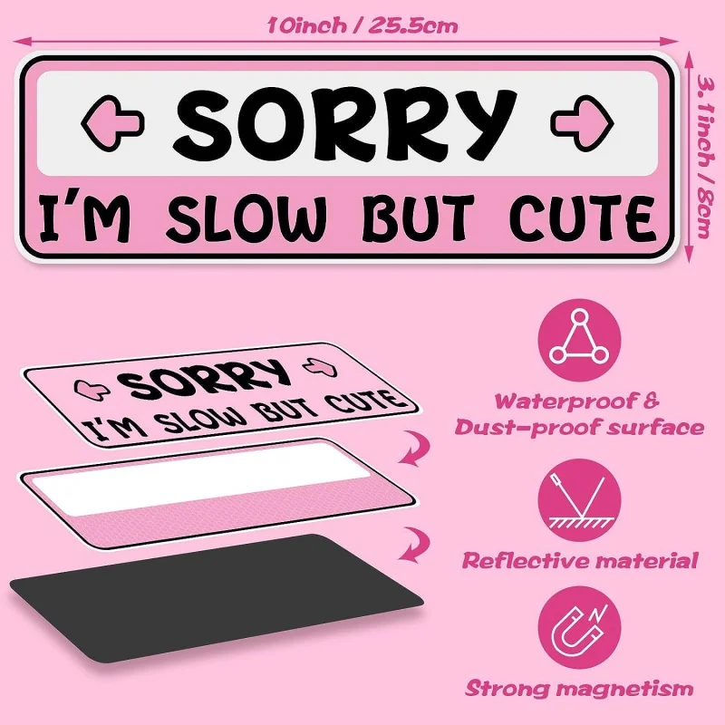 3 шт. Новые магнитные наклейки на автомобиль для водителя студенческие знаки