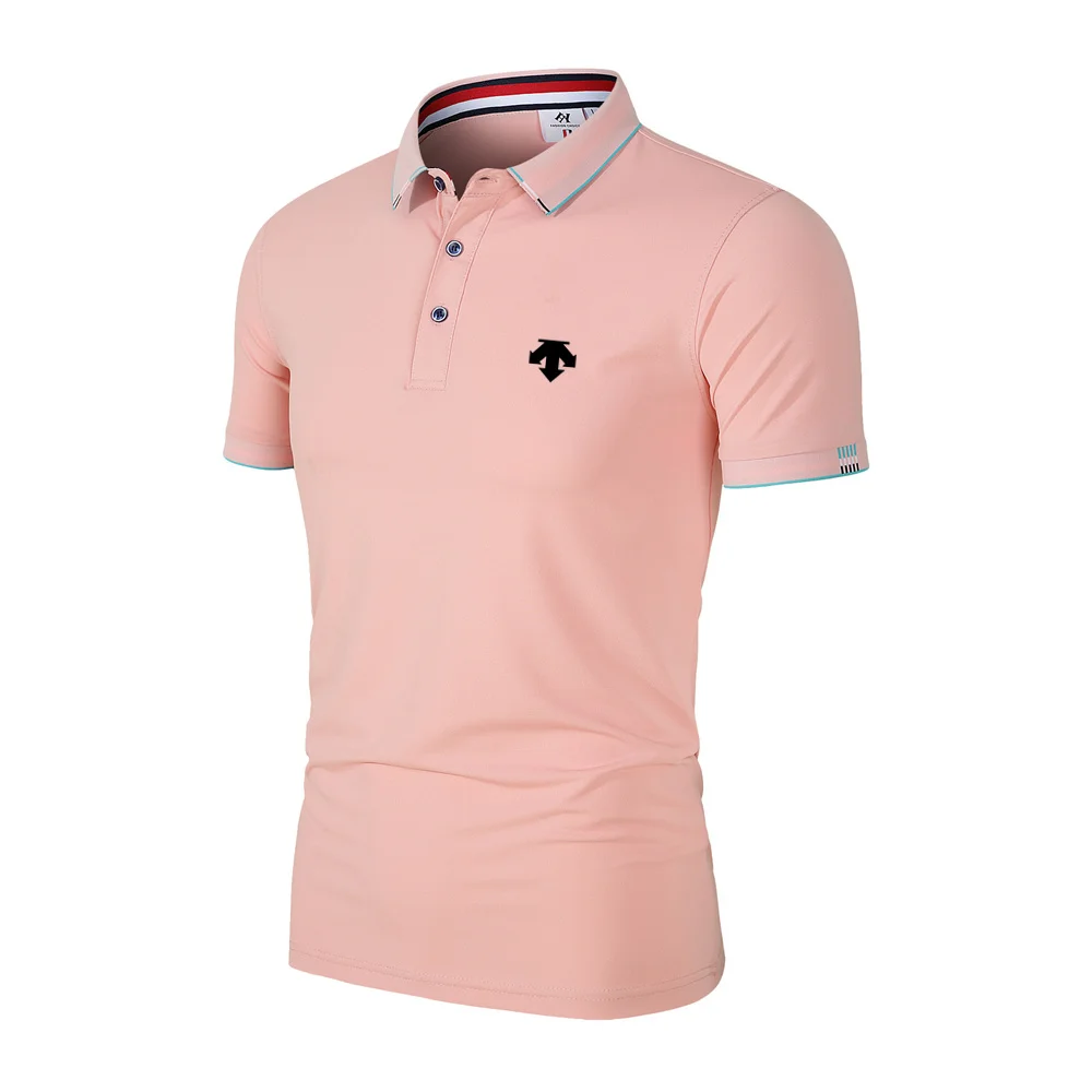 Summer Men's Luxury Business Polo Shirt New Polo Collar Casual Short Sleeve Fashion Brand Sports Baseball Tennis Golf T-shirt