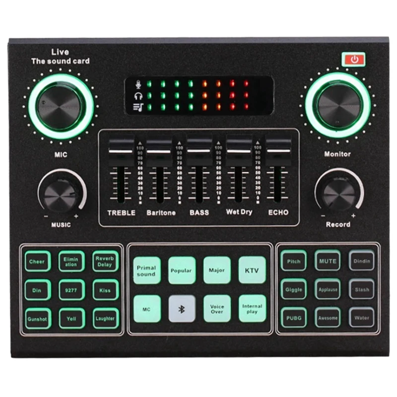 

V9 USB Headset Web Radio Real Time Sound Card Universal Audio For Phone Computer