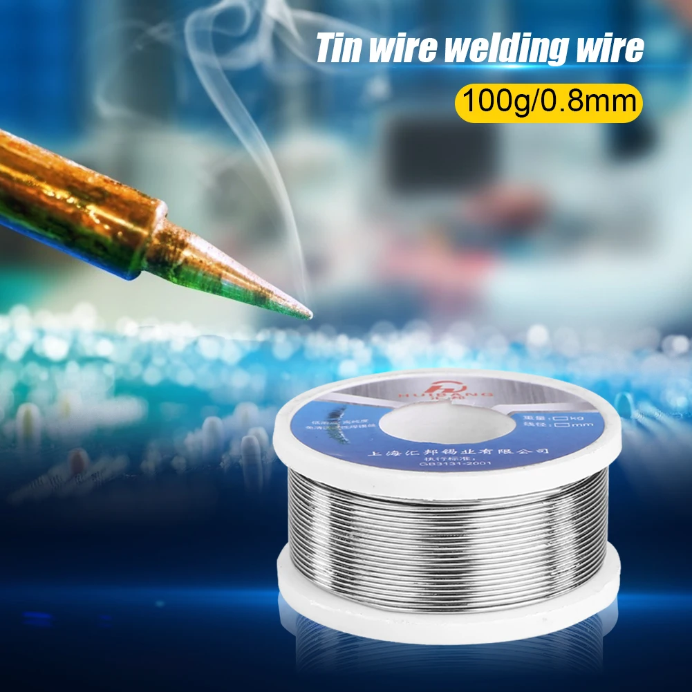 

High Purity Tin Wire Rosin Core Wear Resistant Environmental Protection Solder Wires Welding Repair Tool for Electrical 100g