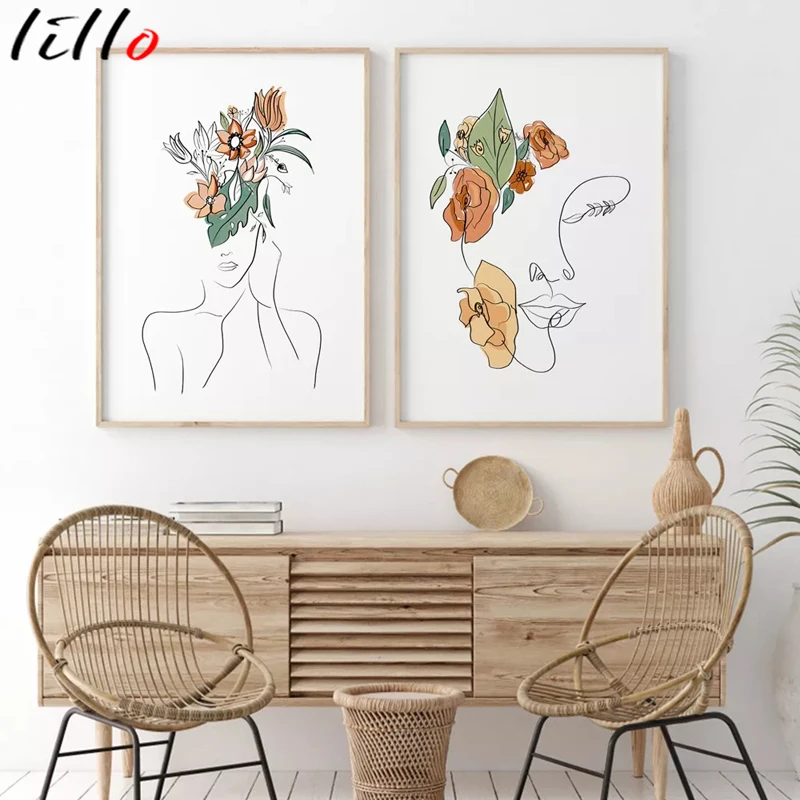 Картина на холсте с абстрактным изображением линий для гостиной - купить по