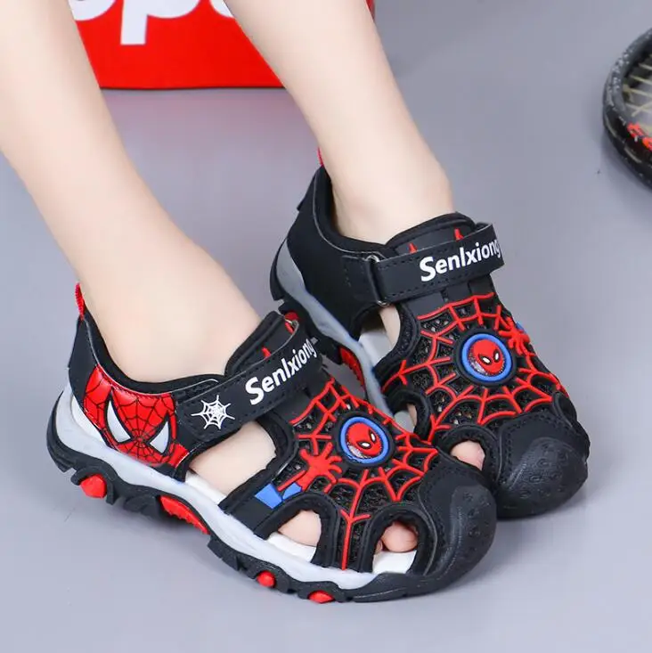 

Baby Boys Sandals Shoes Summer Kids Beach Children Shoe Cartoon Spiderman Boys Sandal Baby Sandals Soft Toddler Kids Sandal