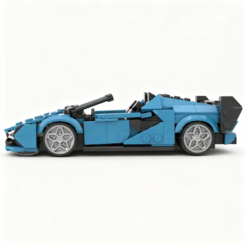 364 детали MOC City Champions Lambo Sian Roadster, модель из строительных блоков, рождественский подарок, игрушки для сборки, образовательный подарок на день рождения, 3D-дисплей. (art.: 3920dcc2e5704) - 3920dcc2e5704