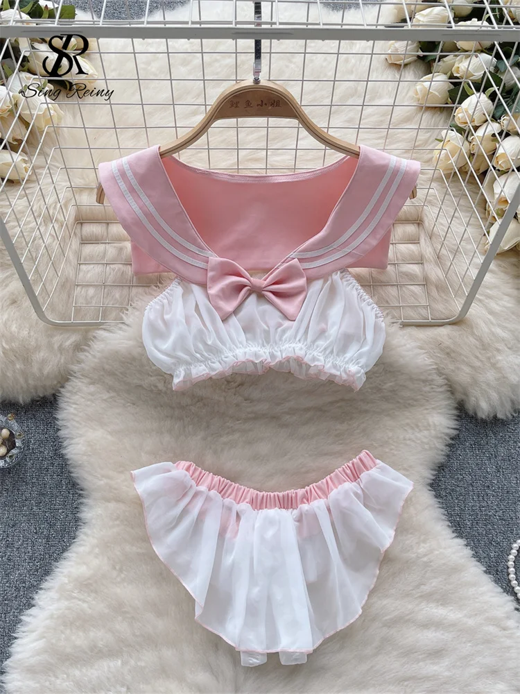 Однотонные эротические костюмы SINGREINY