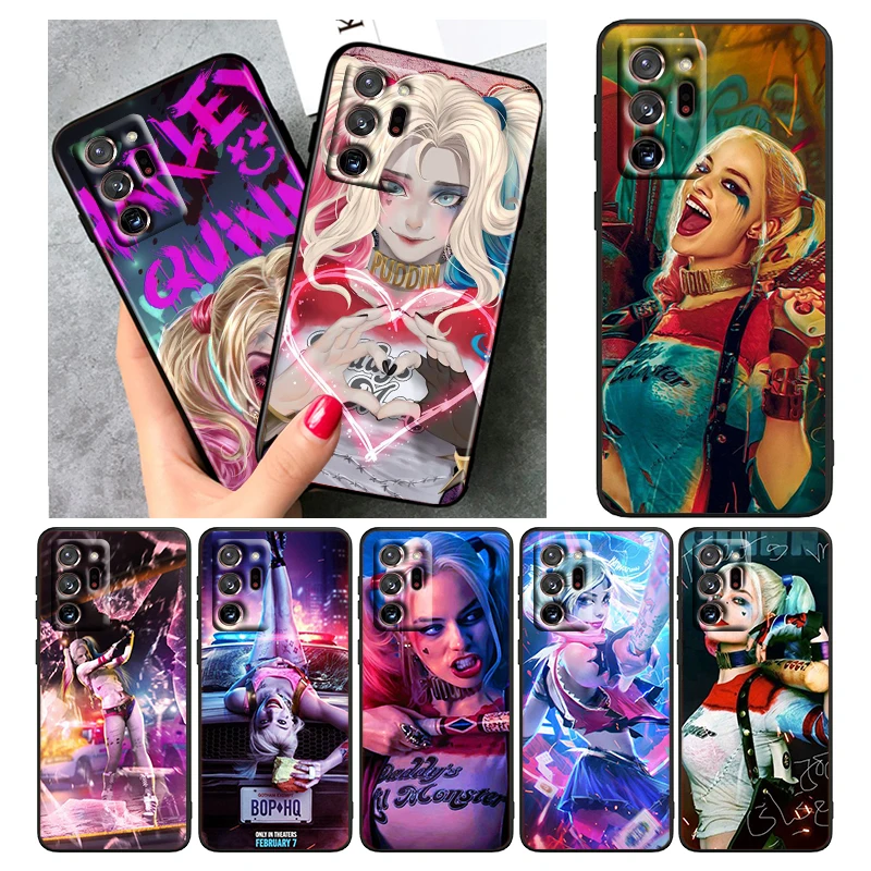 

Girl Joker Harleen Quinzel For Samsung Note 20 10 Ultra Plus A72 A54 A71 A51 A50 A30 A21 A03 A04e A02 A02S Black Phone Case