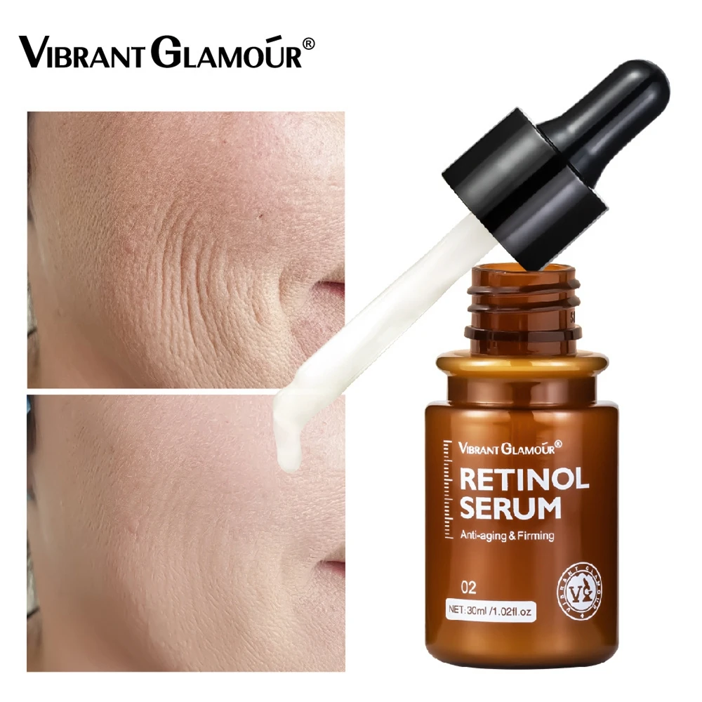 

VIBRANT GLAMOUR Retinol Serum Anti Wrinkle Firming Lifting Improve Fine Lines Brighten Whiten Shrink Pores Anti Aging Skin Care