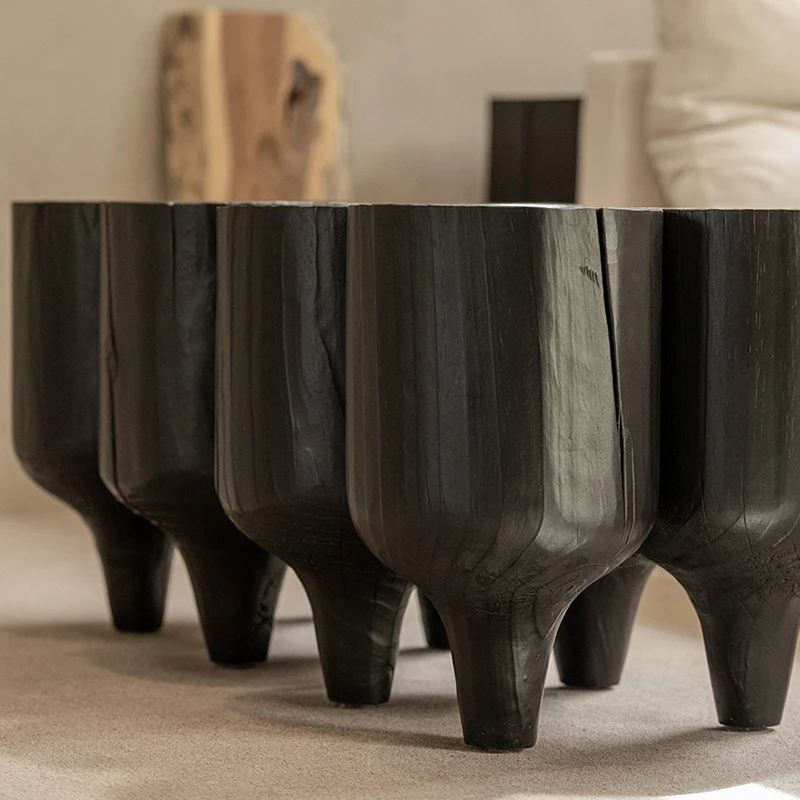 Роскошные минималистичные журнальные столики из неправильной древесины