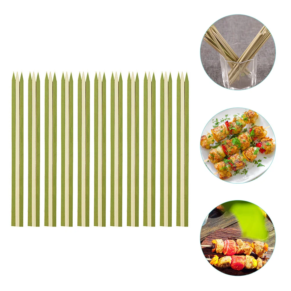 

100 Pcs Barbecue Sign Grill Sticks Crafting Skewed Bbq Grilling Skewers Bamboo Kabob