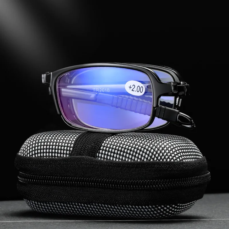 

New Design Reading Glasses Men Women Folding Spectacles Frame TR Glasses With Box Portable +1.0 +1.5 +2.0 +2.5 +3.0 +3.5 +4.0