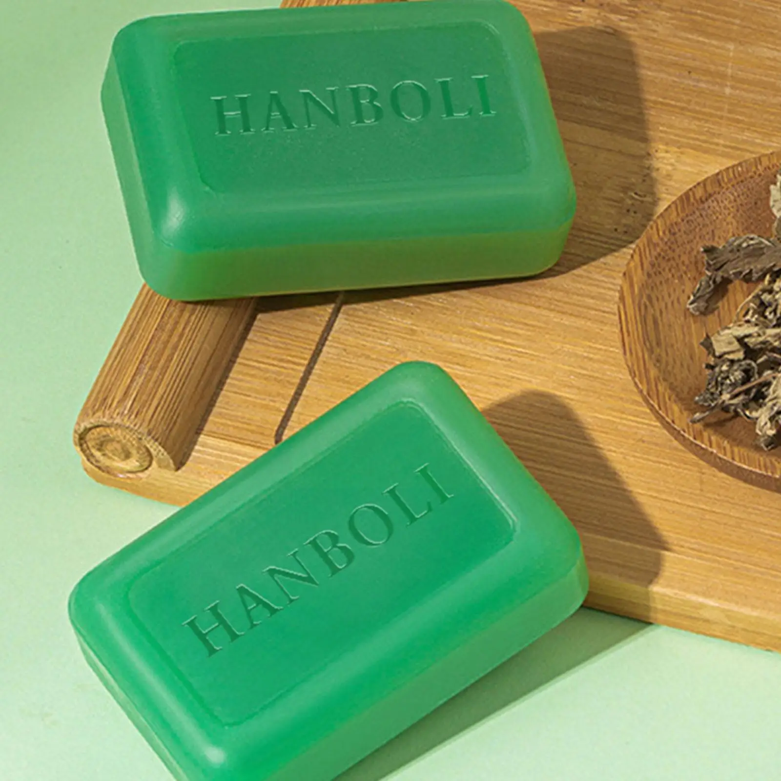 

100g Wormwood Soap Mite Removal Soap Anti Fungus Itching Cleaning Acne Mite Remove Body Soap Soap Blackhead Soap Bath Body A5X4