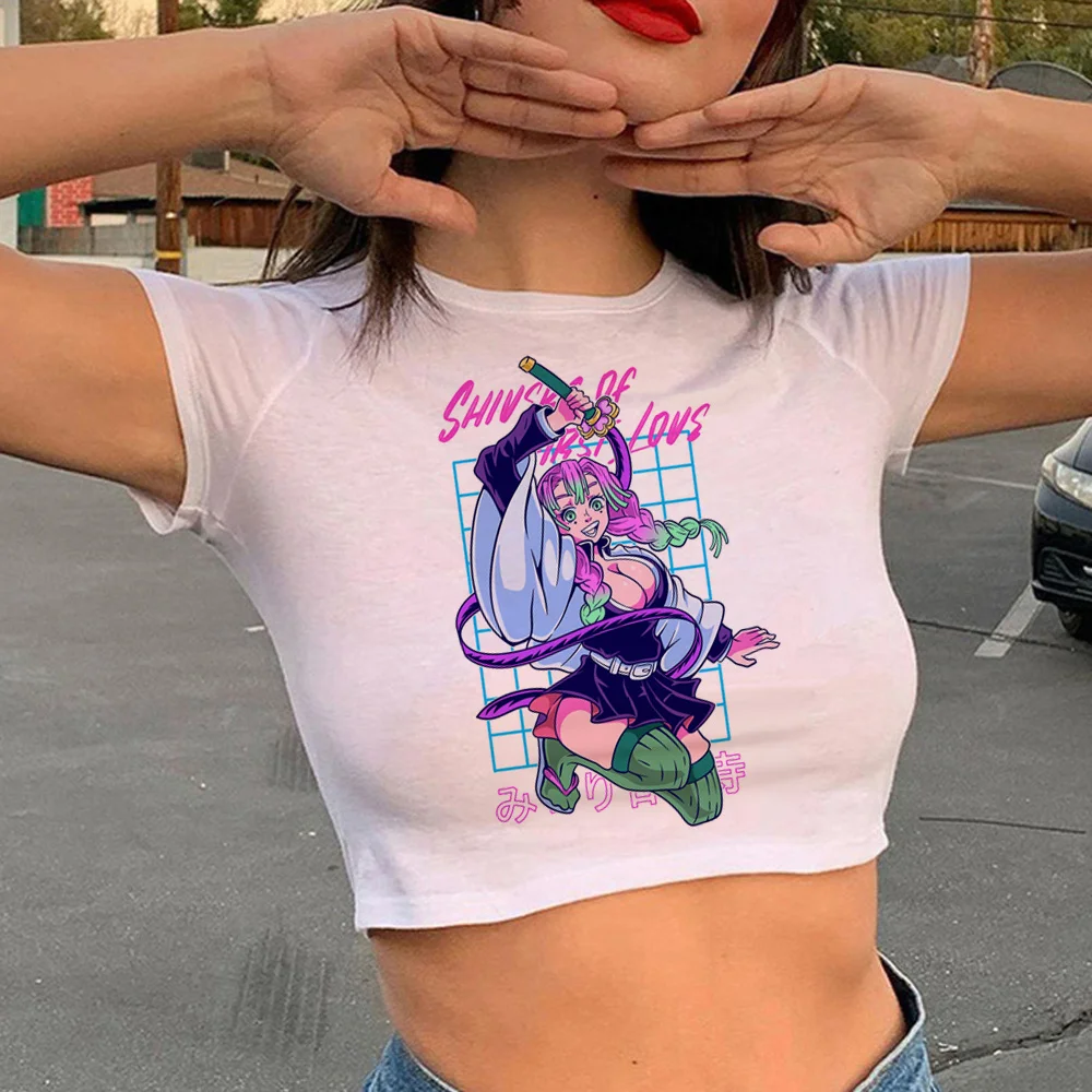 

Mitsuri 90s korean fashion hippie crop top Woman Harajuku 90s hippie fairy grunge tshirt