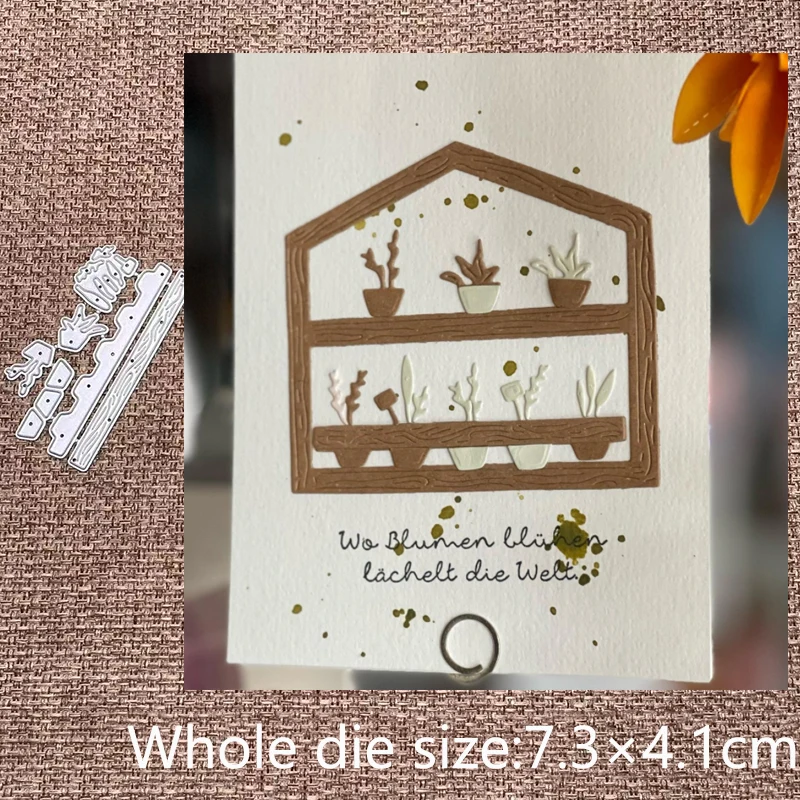 

Металлический трафарет XLDesign для рукоделия, пресс-формы, украшение для горшечных растений, высечки для альбомов, бумажных карточек, рельефно...