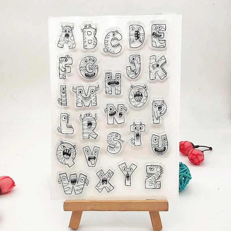 

Прозрачный силиконовый штамп с надписью «сделай сам», скрапбукинг, журнал, резиновая раскраска, рельефные трафареты, Декор, алфавит, многор...