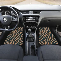 brown black animal print car floor mats set front and back floor mats for car car accessories
