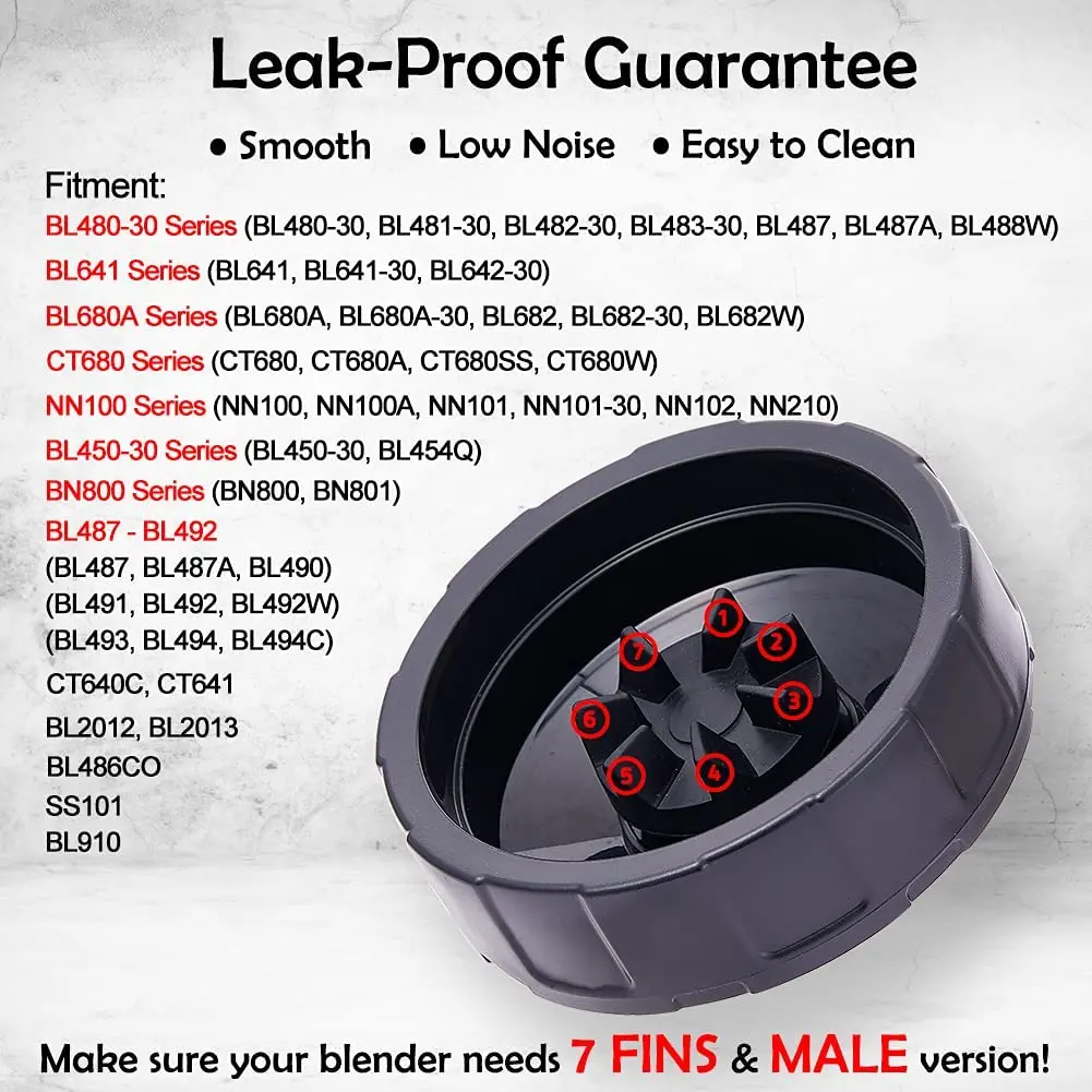 Чашки 24 унции с крышками To-Go лезвие для извлечения 7 плавников блендера Nutri Ninja Auto IQ