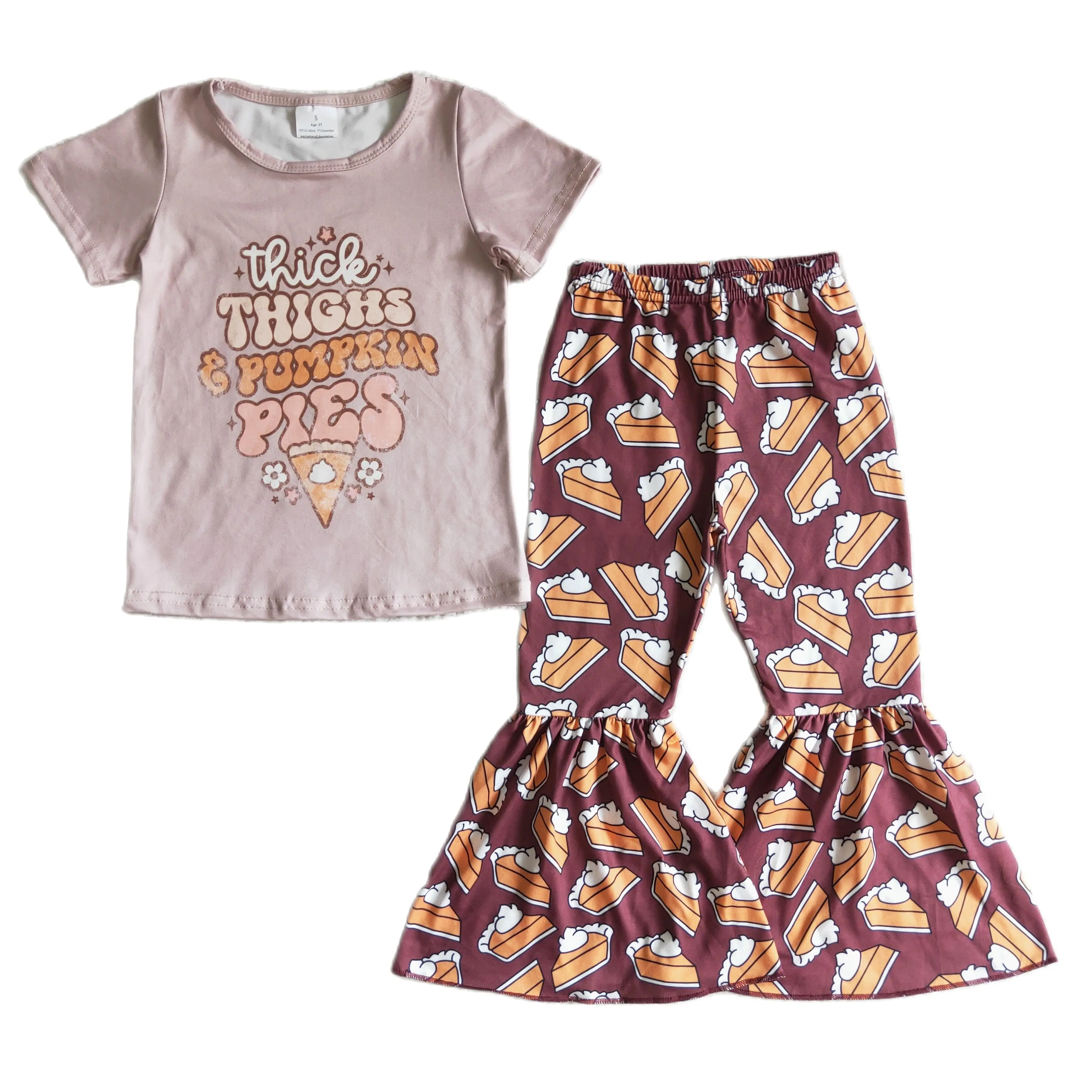 

GSPO0185 девушки на День Благодарения яркие и длинные брюки с принтом торта