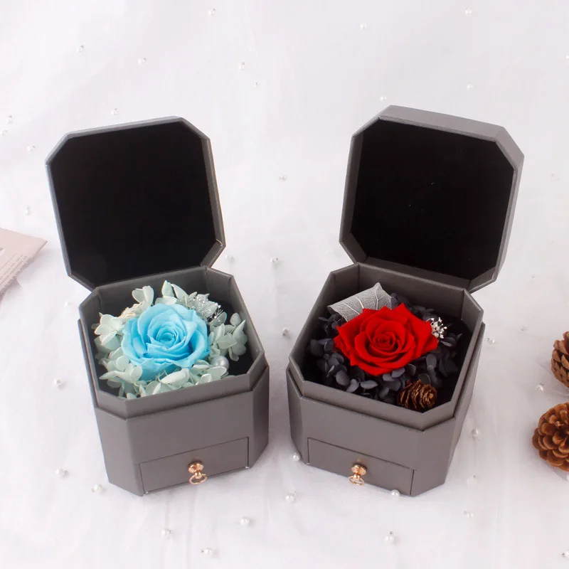 

Real Preserved Rose Gift Her Box Eternal Gift box Valentine's Day Mother's Day Valentines Anniversary Christmas Birthday Gift