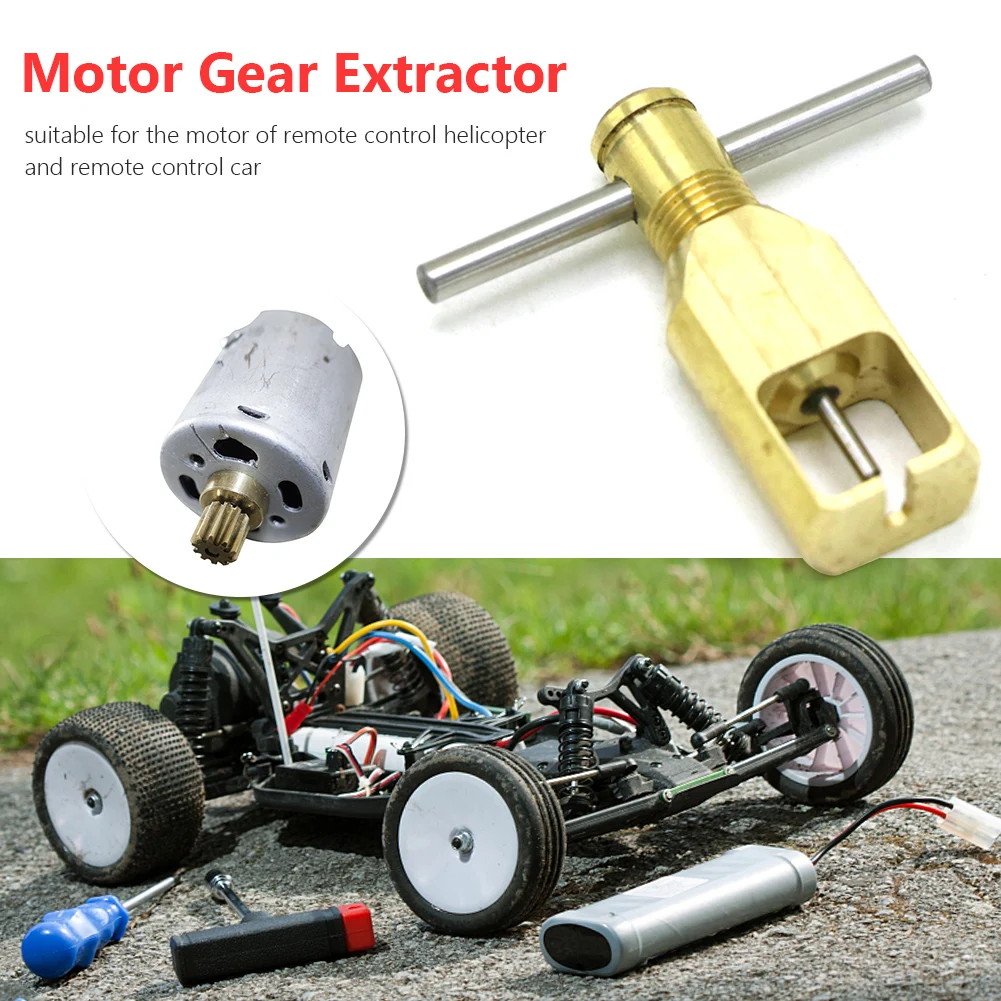 

Professional Motor Gear Extractor Metal Tooth Extraction Pinion Puller Lightweight Easy Installation for RC Tamiya 4WD Car Tools