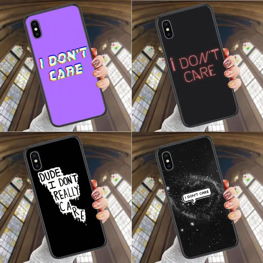 

Original For Galaxy A12 A13 A20E A20S A21 A21S A22 A3 A30S A31 A32 A40 A40S A41 A42 Core 5G I Don't Care Text TPU Phone Shell