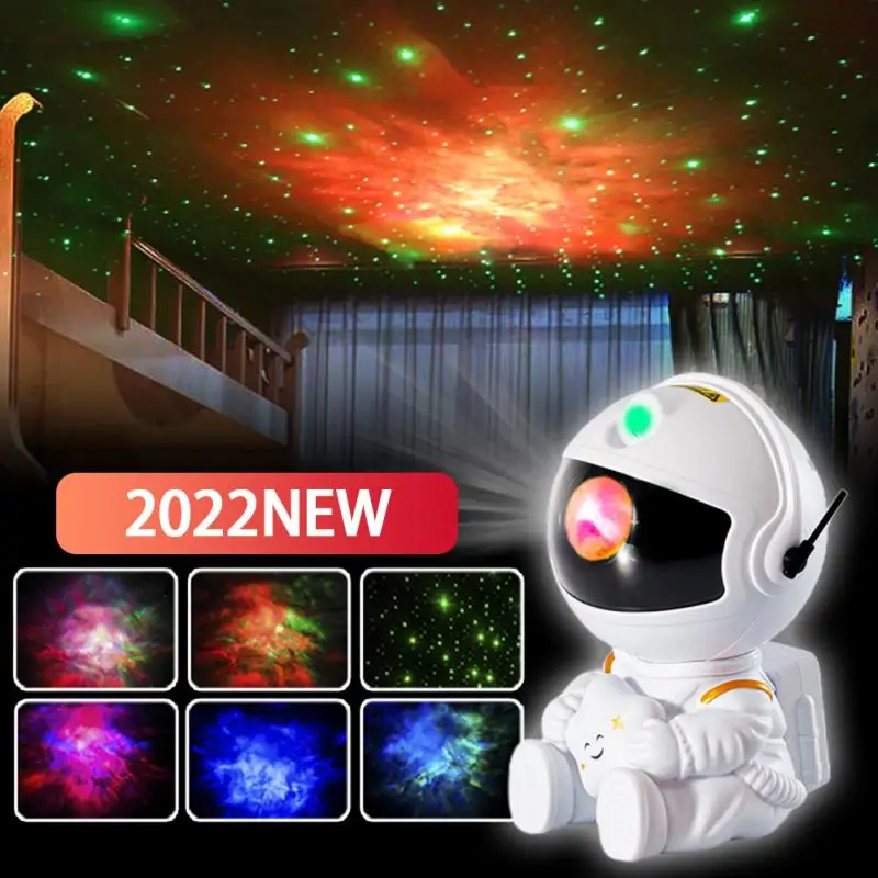 

2022NEW Astronaut Projector Starry Sky Galaxy Stars Projector Night Light LED Lamp for Bedroom Room Decor Decorative Nightlights