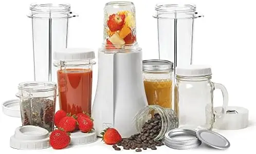 For Shakes And Smoothies With Portable Blender Cups, White