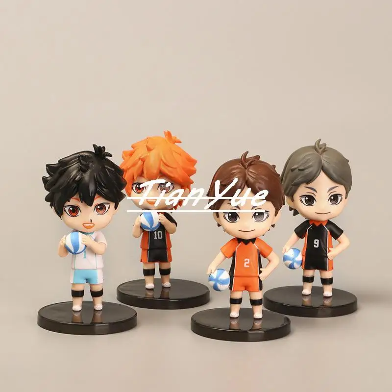 

Anime Haikyuu!! Volleyball boy Hinata Shoyo Tobio Kageyama Q ver. Figure Car Decoration 9CM