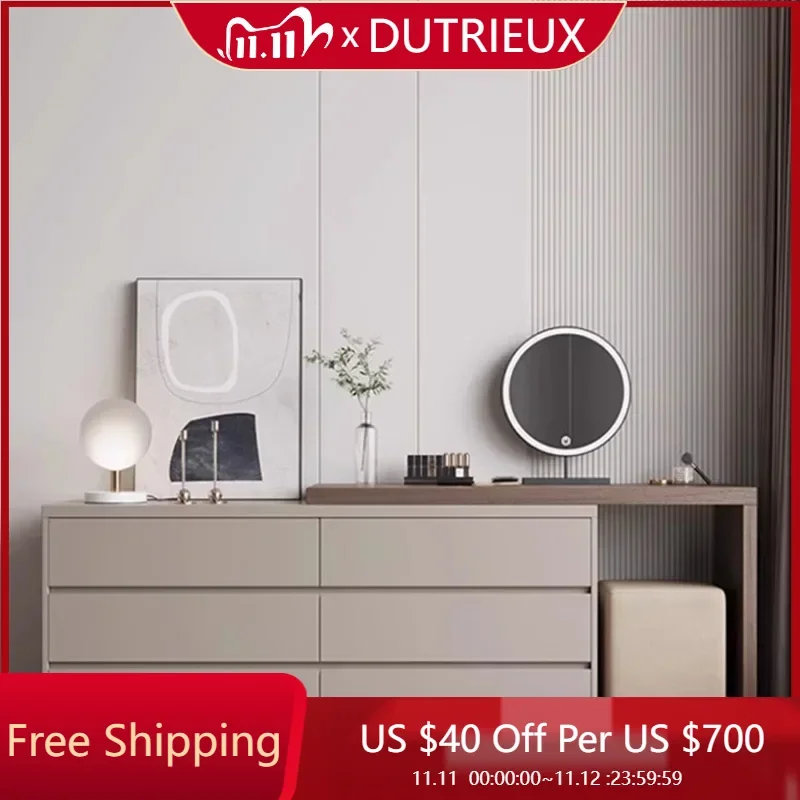 Европейский деревянный туалетный столик органайзер для хранения девушек