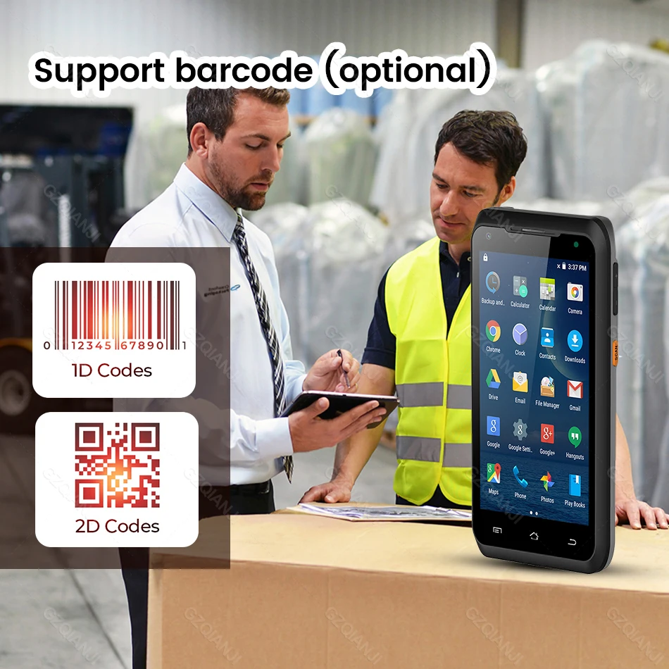 LF UHF RFID андроид КПК коллектор данных Bluetooth сканер Wifi NFC PDA 2D считыватель штрих-кодов