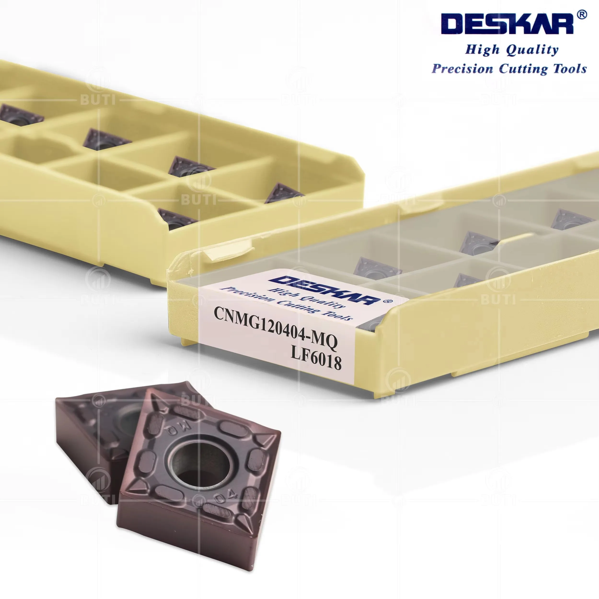 Фото DESKAR 100% Оригинальные токарные пластины CNMG120404 CNMG120408 MA HS MQ MS LF6018 для станков с ЧПУ, обработка нержавеющей стали №1