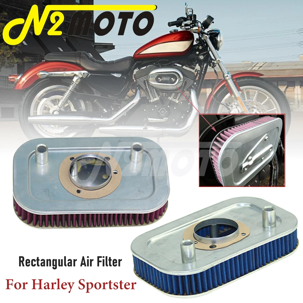 

29331-04 Аксессуары для мотоцикла, воздушный фильтр с высоким потоком, прямоугольный воздушный очиститель для Harley Sportster XL 883 1200 C R N L