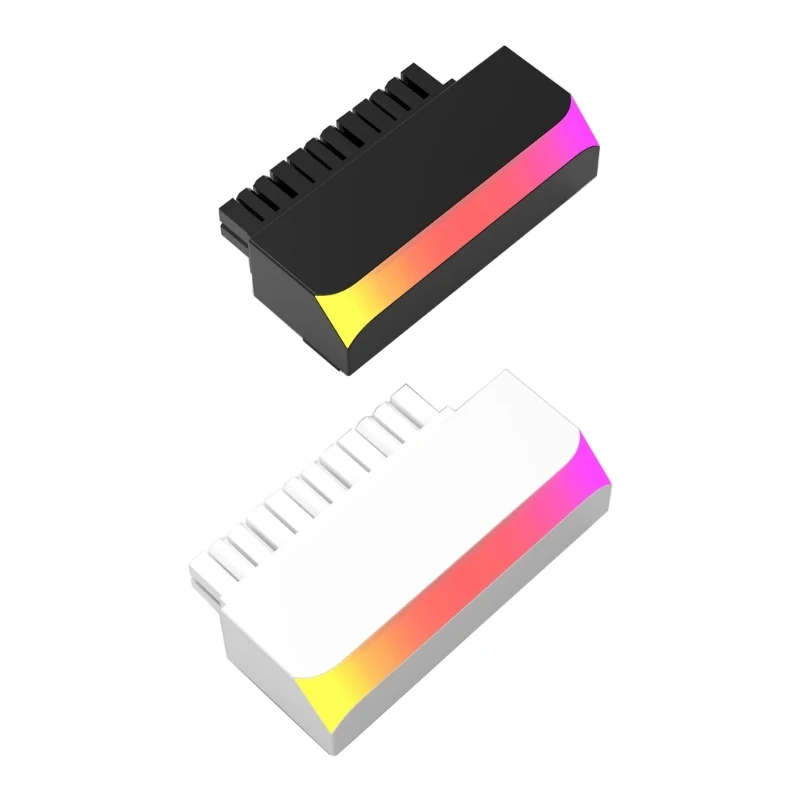 

ATX 24 контакта 90 градусов адаптер питания ARGB материнская плата разъем питания для компьютера кабель питания