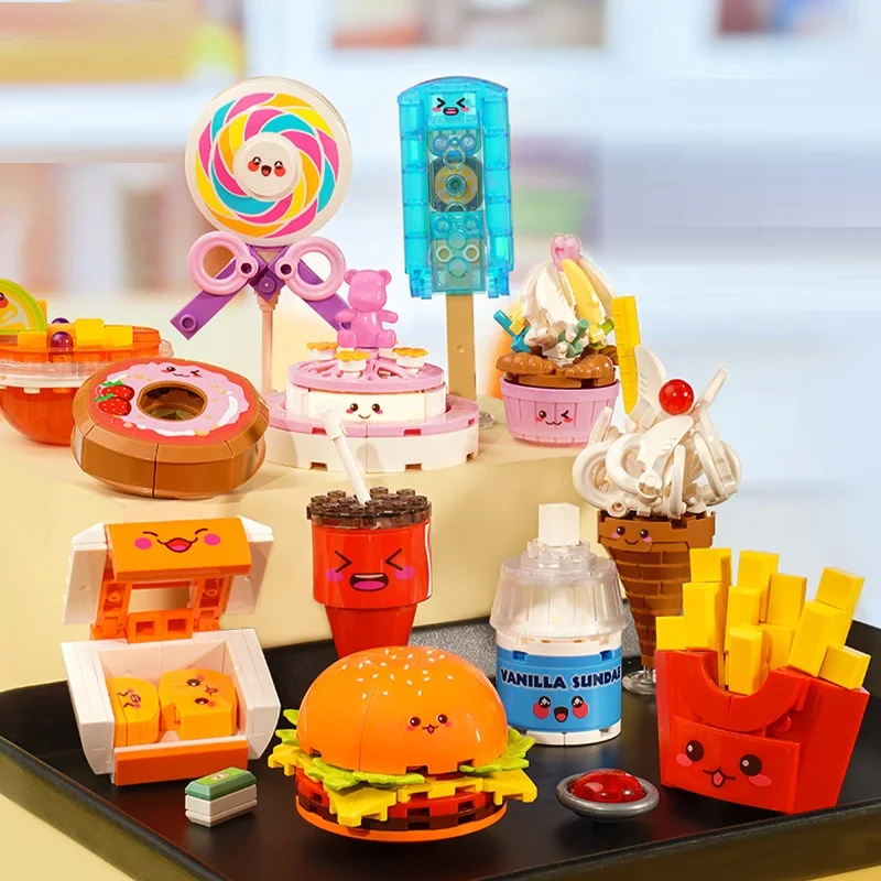 2 шт./набор, Детский конструктор «мороженое»