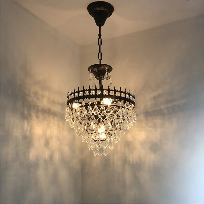 

Art Led Chandelier Pendant Lamp Light French Style Classical Luxury Corridor Porch Staircase Indoor Device Bedroom Living Decor