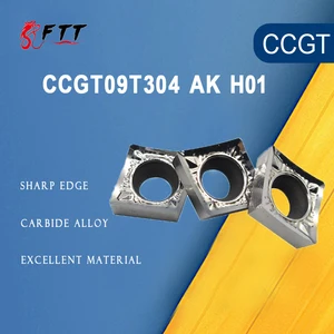 CCGT09T304 AK H01 CCGT 09T30 4 лезвия алюминиевого резака фрезы токарные инструменты с ЧПУ алюминий + сплав олова дерево