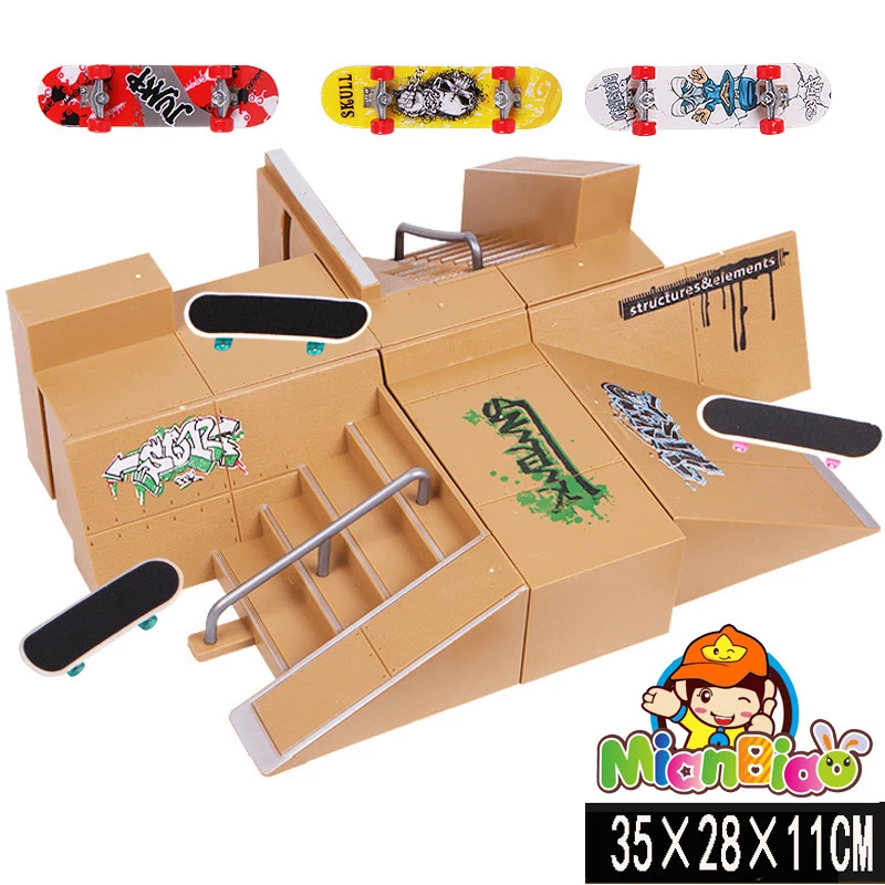 Пальцевые скейтборды парки рампы запчасти для технической практики колода