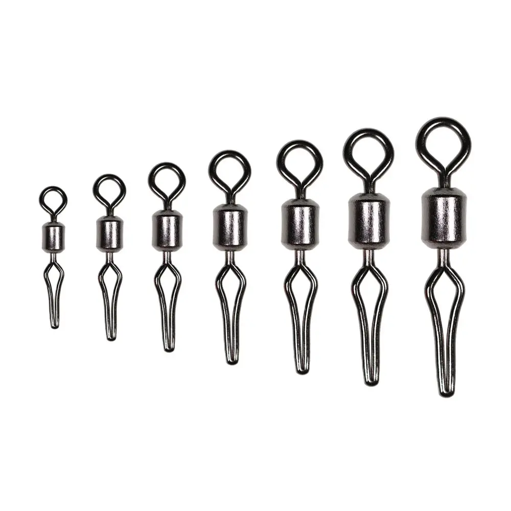

Barrel Swivel Fast Lock Angling Supplies Swivels With Side Line Clip Fishing Hanging Snap Connector Fishhooks And Crap