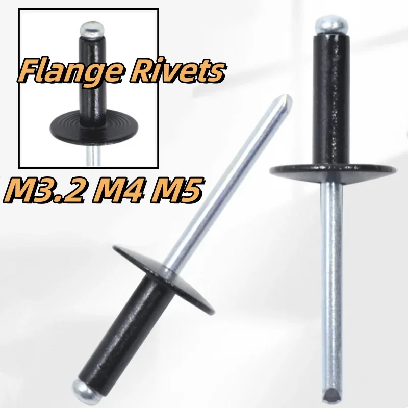 

Алюминиевые черные фланцевые заклепки M3.2 M4 M5